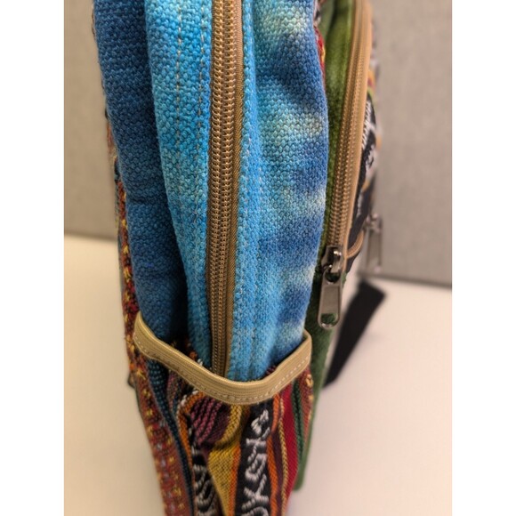 Freakmandu Collection Mushroom Hemp Backpack Friendly Unique Unisex Rustic - Picture 6 of 8